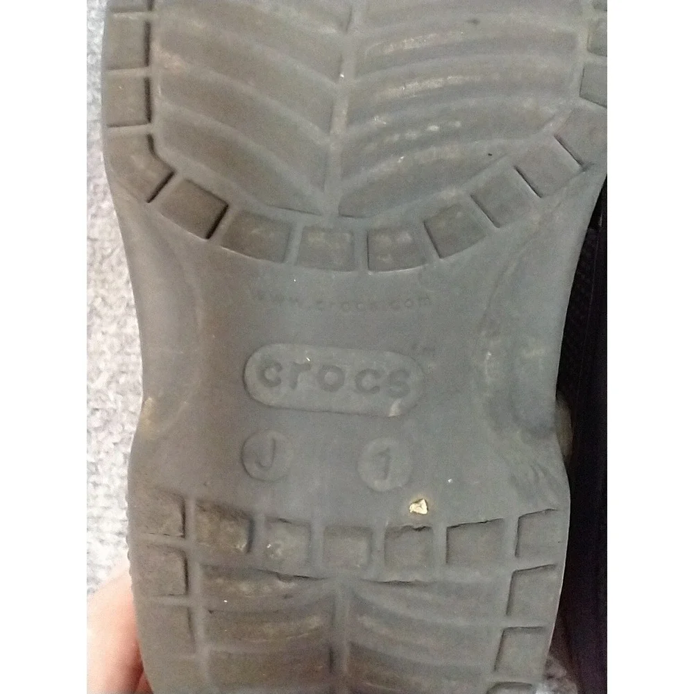 Crocs Kids Classic Clogs Black Mismatched Sizes J1 Spider-Man Batman Jibbitz